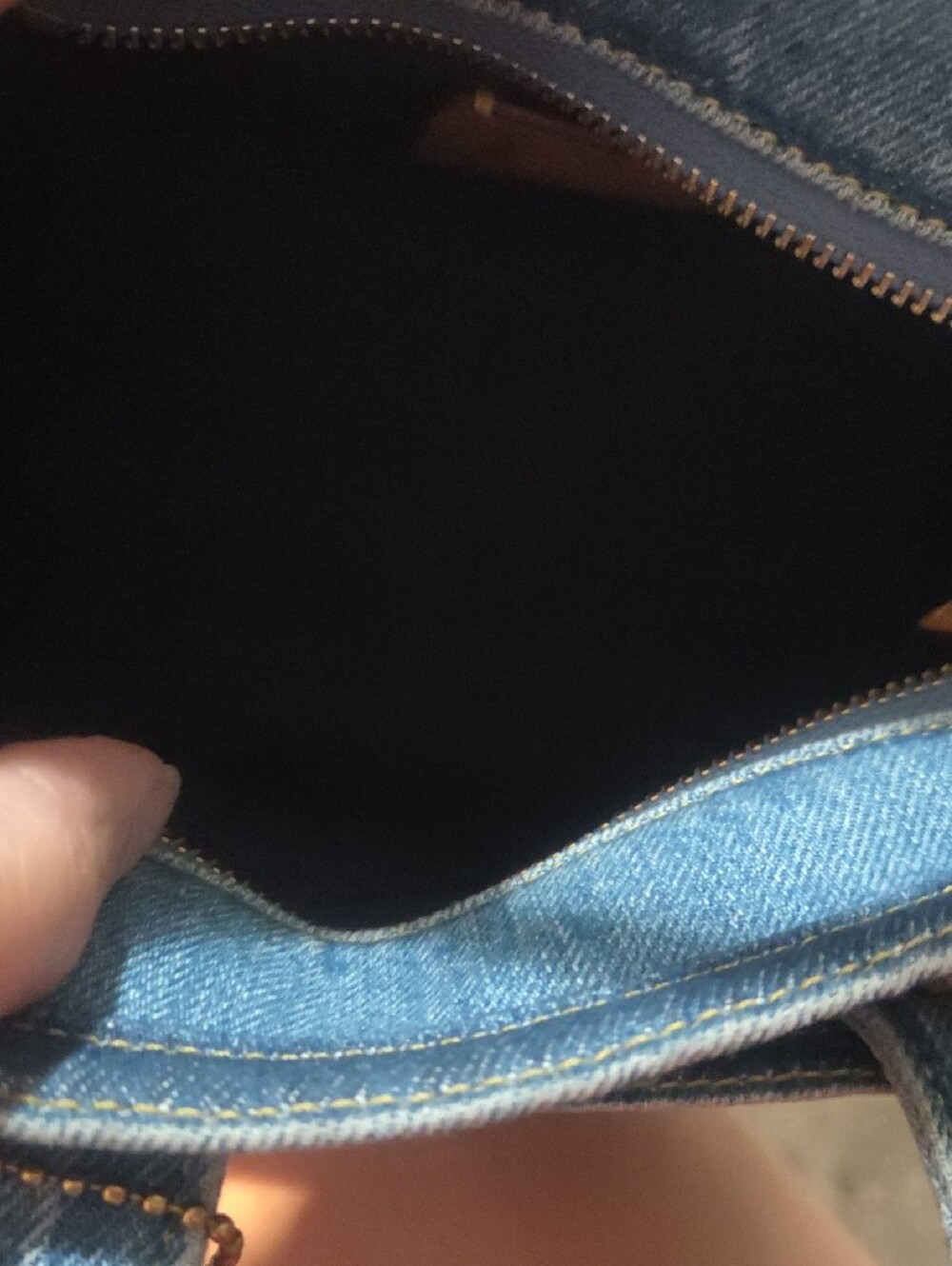 Coach Denim Mini Cargo Tote in Blue Indigo - Picture 6 of 7